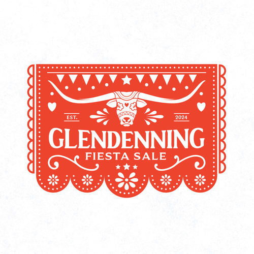 Ranch logo with the title 'Logo for Longhorn cattle sale'