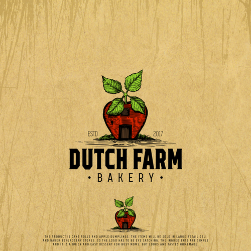 Mill design with the title 'Logo Butch Farm Barkery'