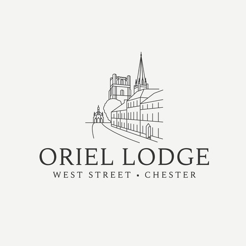 Street logo with the title 'Logo proposal for Oriel Lodge'