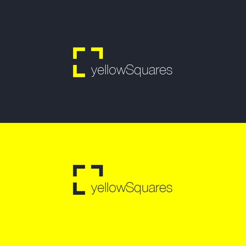 Square logo with the title 'Logo for yellow squares'