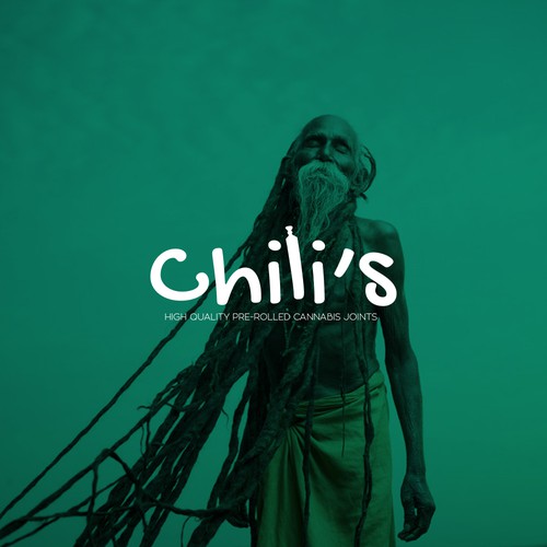 Chill logo with the title 'Logo concept for medical marijuana - high quality pre-rolled cannabis joints'