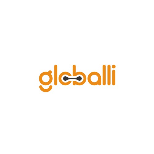 Circuit board logo with the title 'Globalli logo'