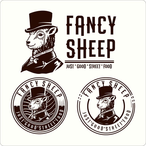 Shaving design with the title 'FANCY SHEEP CONCEPT'