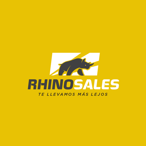 Stylized design with the title 'Logo concept for RhinoSales'