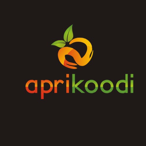 Green and orange logo with the title 'Aprikoodi '