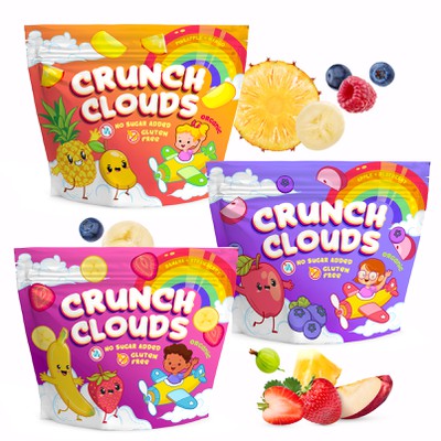 Packaging design for a healthy dried fruit snack