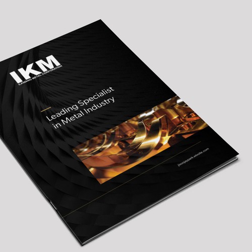 Metal design with the title 'Metal corporation brochure'