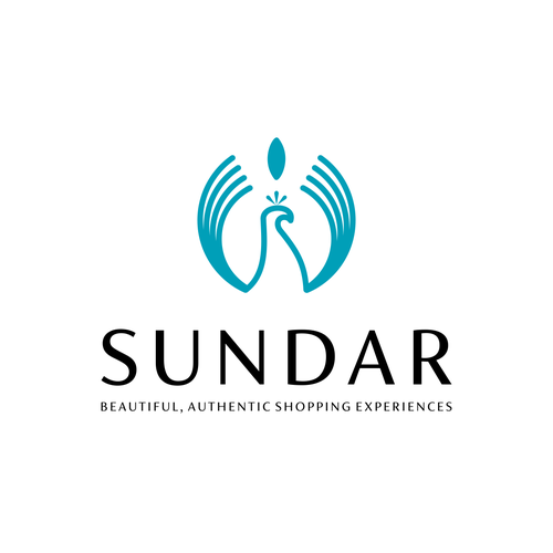 Peacock design with the title 'Sundar'