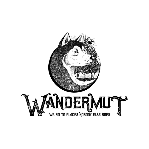 Detailed logo with the title 'Adventure community logo'