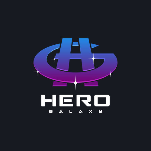 Galaxy design with the title 'Logo design'