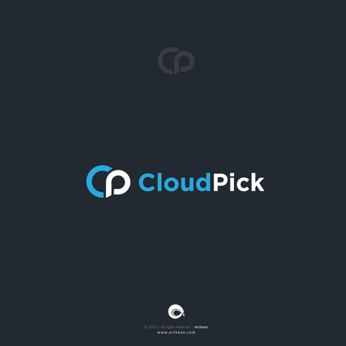 Cloud design with the title 'Logo for sale'