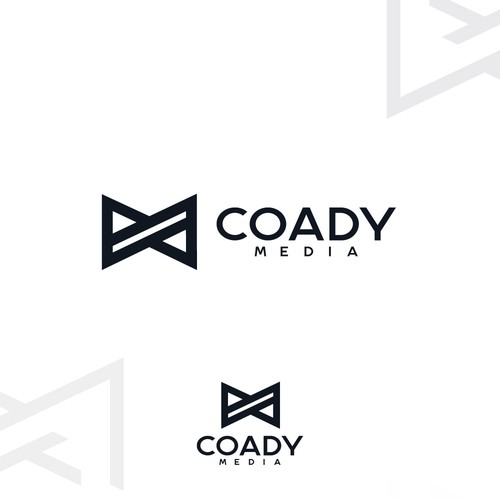 Bow tie logo with the title 'Geometric Bow Tie Logo'