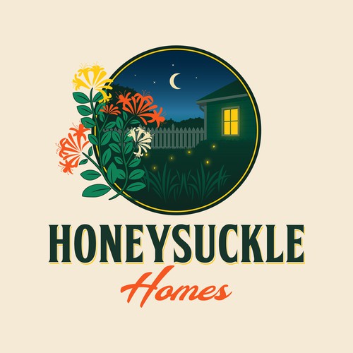 Rental logo with the title 'Honeysuckle Homes'