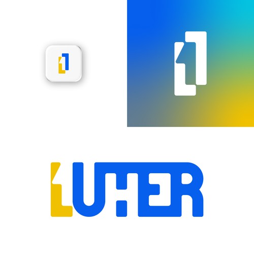 Human resources logo with the title 'Luther wordmark'