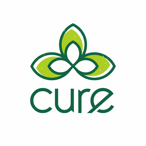 Vegan logo with the title 'Cure'