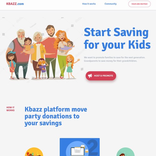 Family website with the title 'Educational website contest entry'