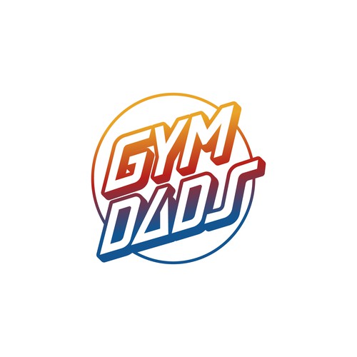 Playful logo with the title 'Gym Dads'