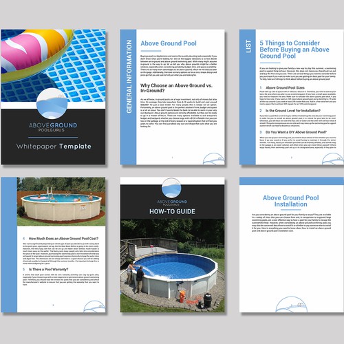 White paper design with the title 'Whitepaper Template'
