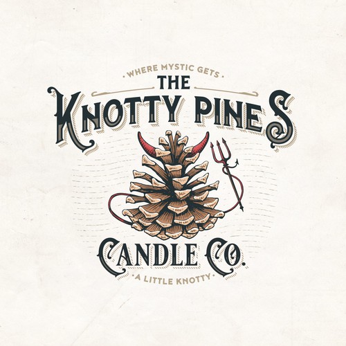 Handmade brand with the title 'The Knotty Pines'