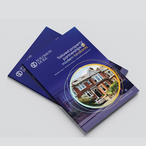 Design with the title 'Real Estate Brochure for Solomon Duke'