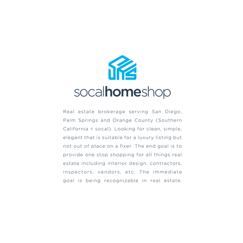 Mortgage logo with the title 'socalhomeshop'