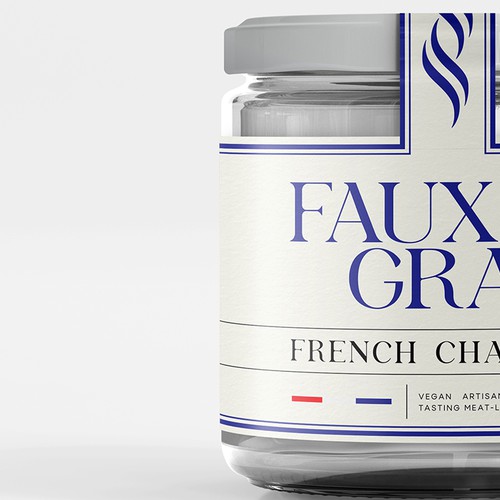 Vegan label with the title 'FAUX GRASS '