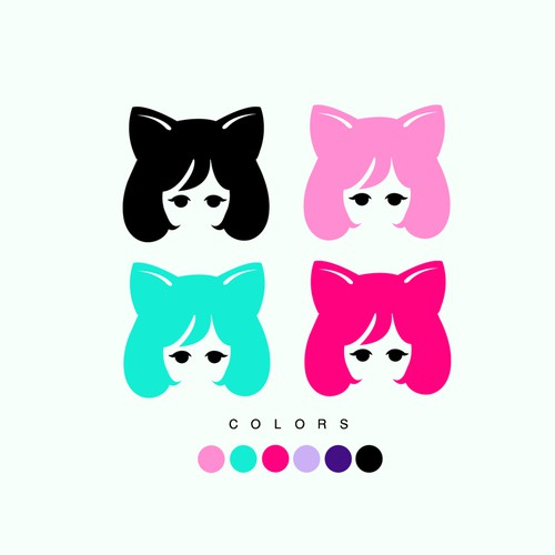 Anime design with the title 'Emblem for Waifu Monthly logo design '