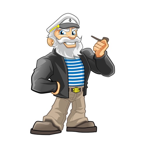 Mascot artwork with the title 'Casino-Captain'