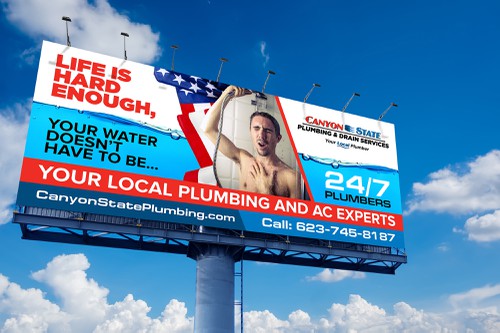 Heating design with the title 'HVAC billboard'