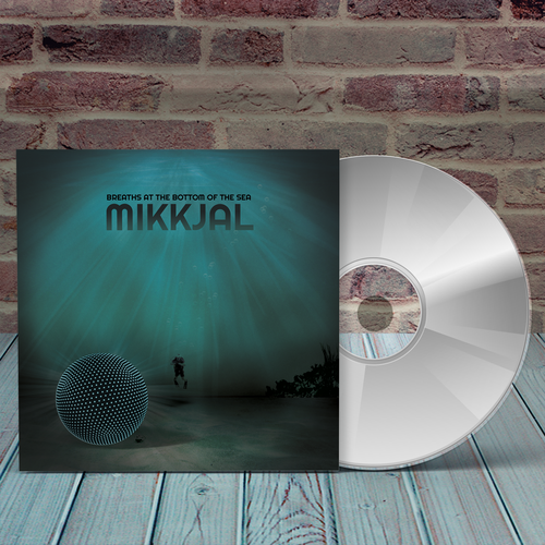 Music packaging with the title 'cd mockup album cover design'