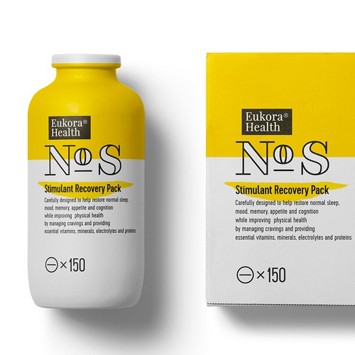 Contemporary packaging with the title 'Vitamin Pack'