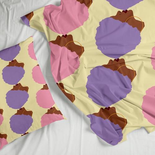 Pillow design with the title 'Textile design'