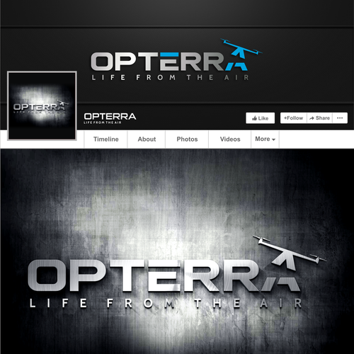 Digital art logo with the title 'Opterra Logo'