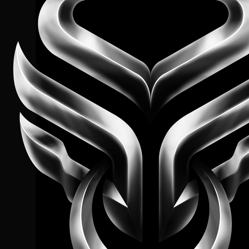 Metallic logo with the title 'The Defense Group Emblem'