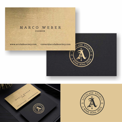 A brand with the title 'Accolade Society'