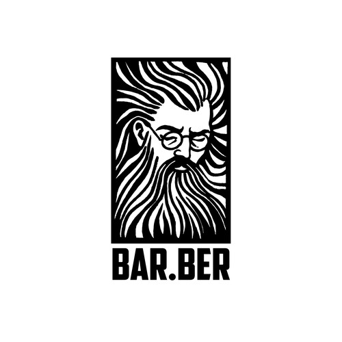 Barber design with the title 'Hand drawn logo for barber shop'
