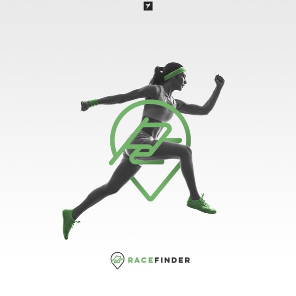 Competition logo with the title 'Modern logo for Race Finder app'