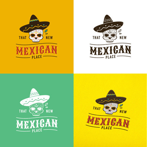 Mexican restaurant design with the title 'Logo Design for That New Mexican Place'