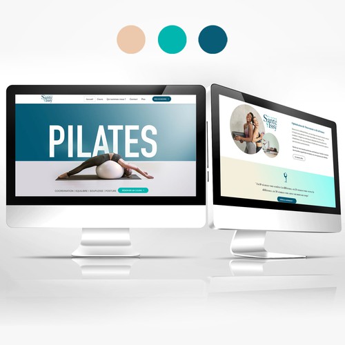 Health website with the title 'Pilates Santé Issy'