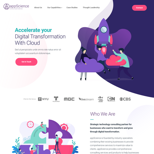 Company website with the title 'App Development Agency'