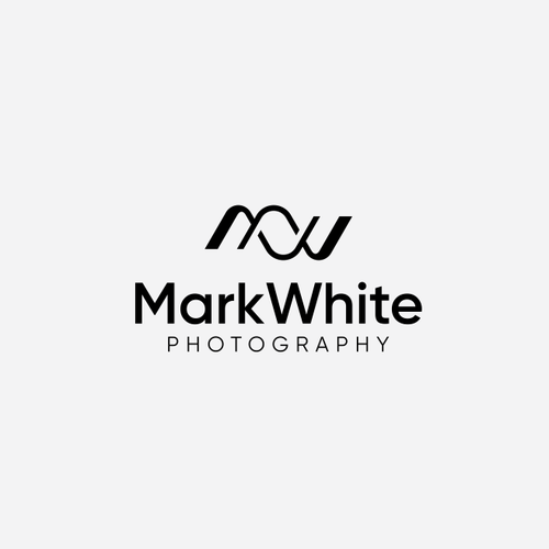 Black and white logo with the title 'Mark White Photography'