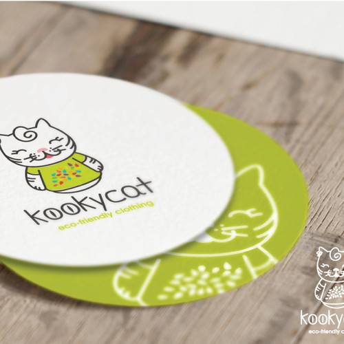 Quirky logo with the title 'Logo for eco-friendly kids clothing'