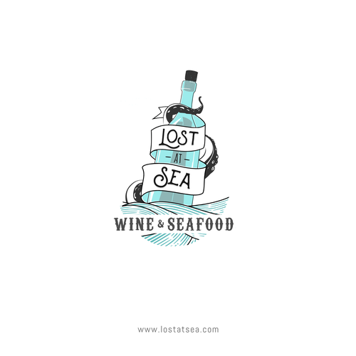 Seafood design with the title 'Sea inspired logo for a restaurant'