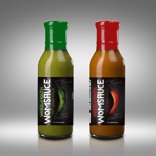 Sauce label with the title 'word of mouth'