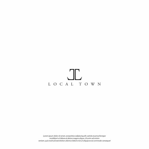 Men's fashion logo with the title 'Logo design for Local Town'