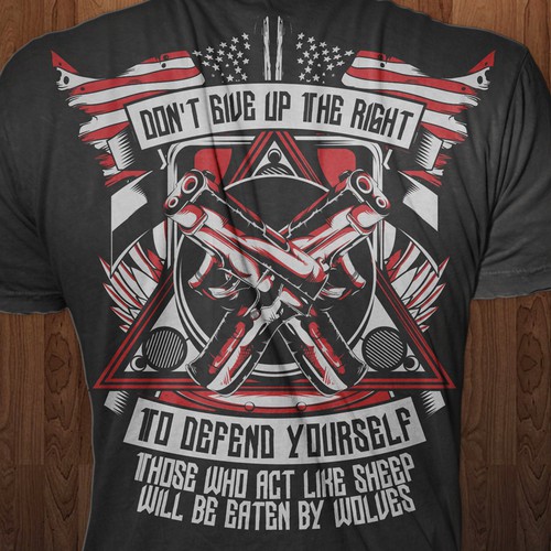 Flag t-shirt with the title 'Gun Shirt 2'