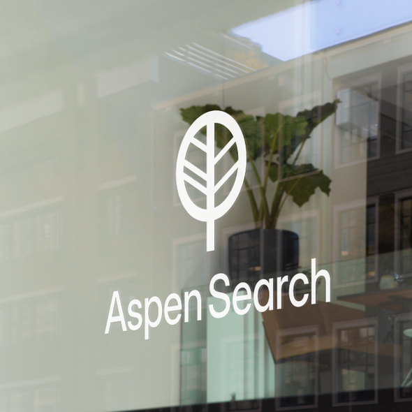 Fall logo with the title 'Aspen Search Logo'