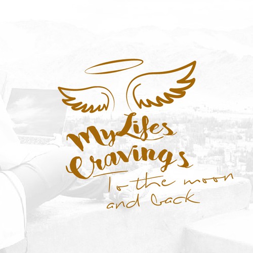 Traveling design with the title 'My Life Cravings - To the moon and back'