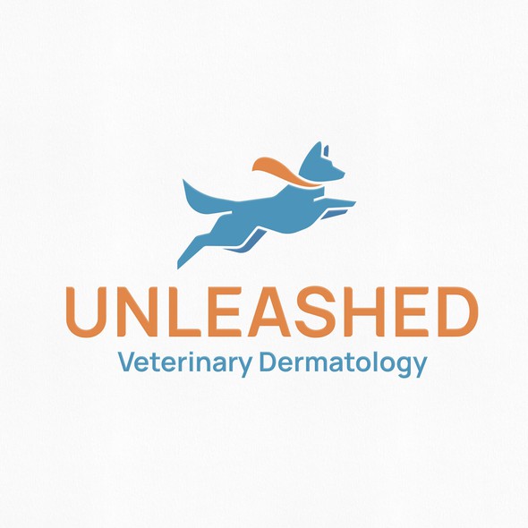 Pet design with the title 'Logo design for Unleashed Veterinary Dermatology'