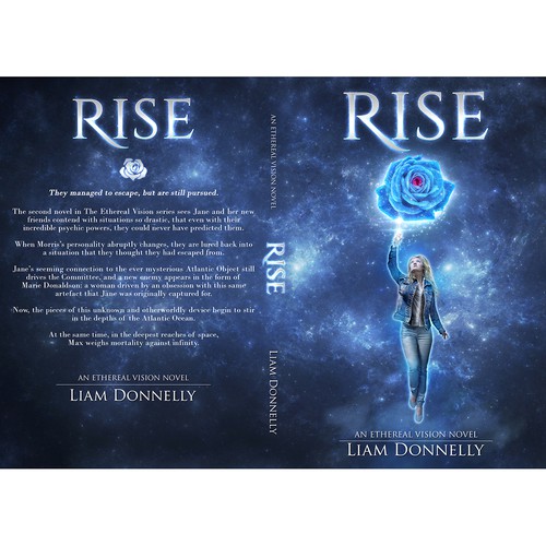 Fantasy book cover with the title 'Book - Rise'